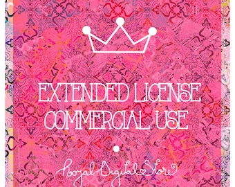 Extended License for Commercial Use / NO credit add-on