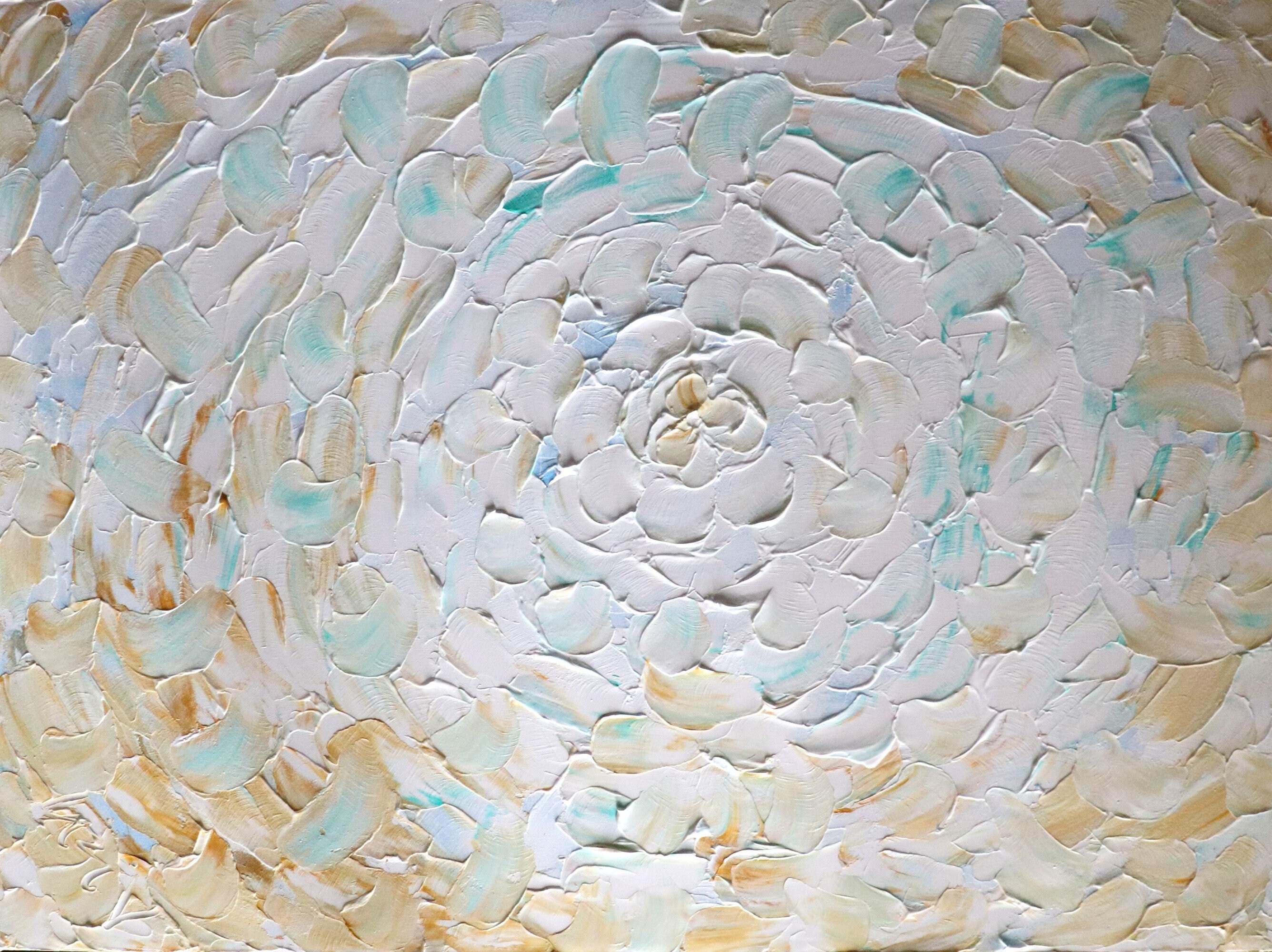 White Cream Blue Extra Large Painting Minimalism Art Palette Etsy.de