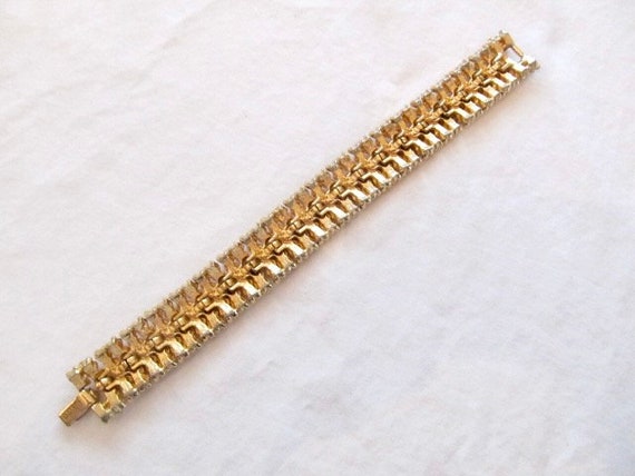 Sarah Coventry Linked Bracelet Gold Tone Signed - image 7