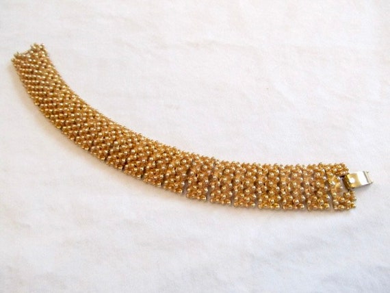 Sarah Coventry Linked Bracelet Gold Tone Signed - image 1