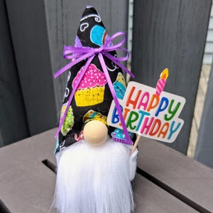 Birthday Gnome, mini birthday gnome, happy birthday gnome