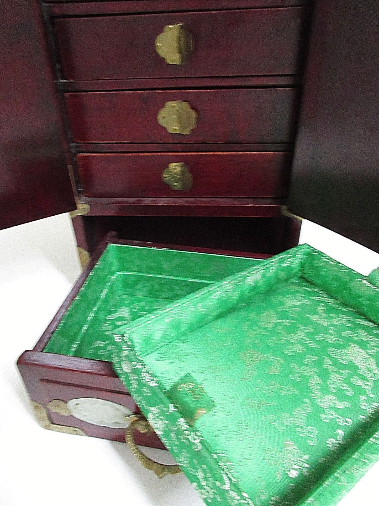 Jewellery Box Casket Jewel Case Chinawooden Jade Jewellery Etsy