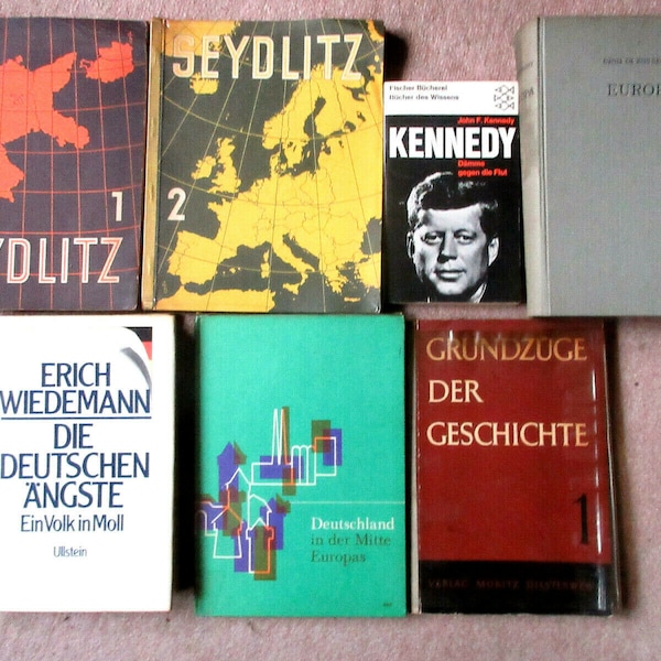 Konvolut Bücher Bücherpaket Antiquariat Buchpaket Geschichte Erdkunde ua Kennedy