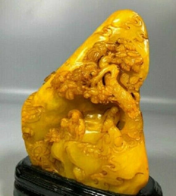 Certified China Shoushan Tianhuang Stone Chinese Handmade Wise Men