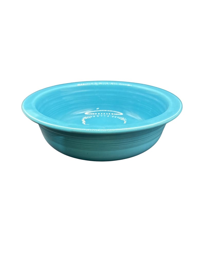 Vintage Original Fiesta Turquoise Nappy Bowl Vintage Fiestaware ...