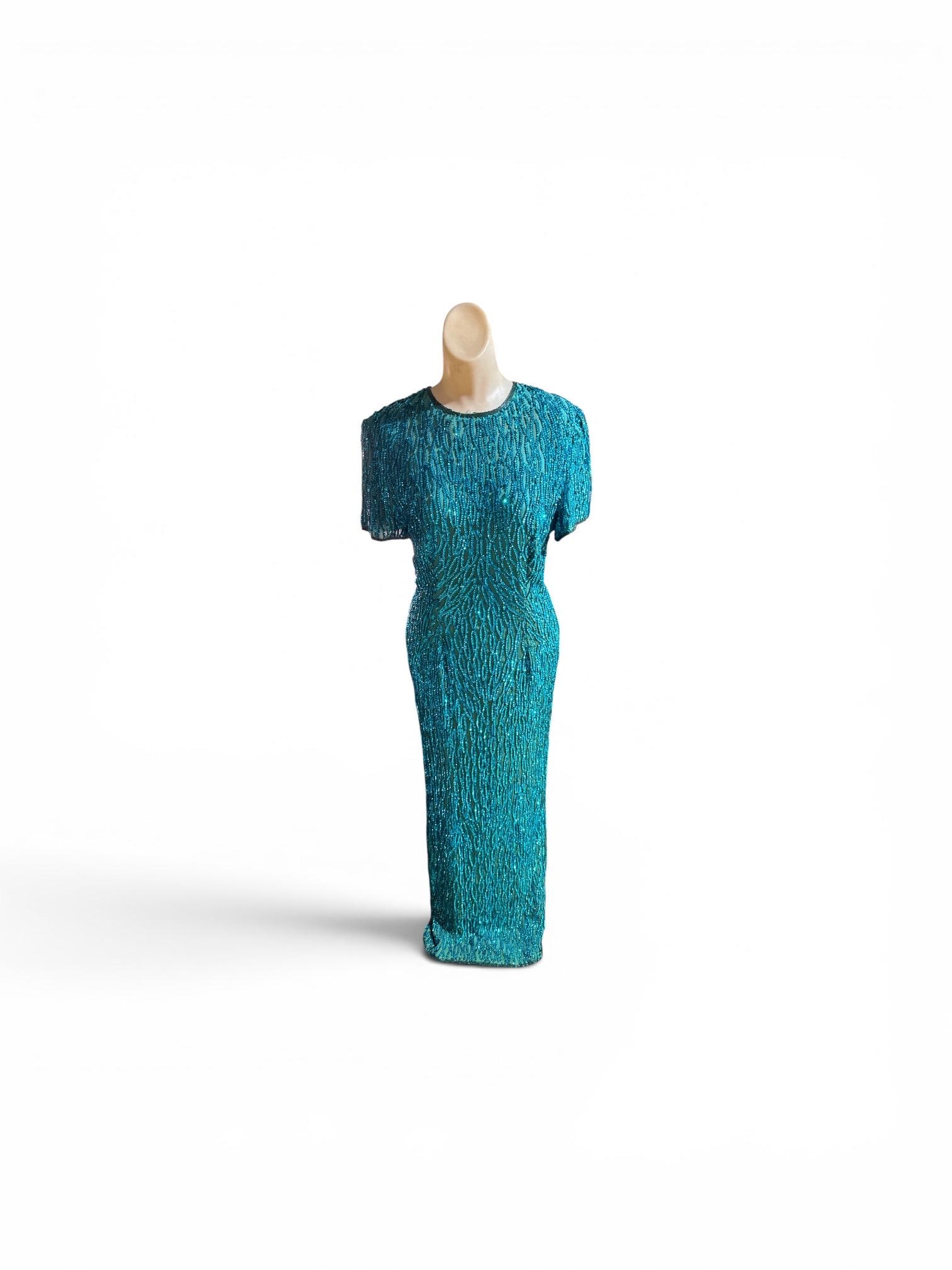 stenay beaded silk dress Model wears a size AB Barbie Launches Doll With Size:34