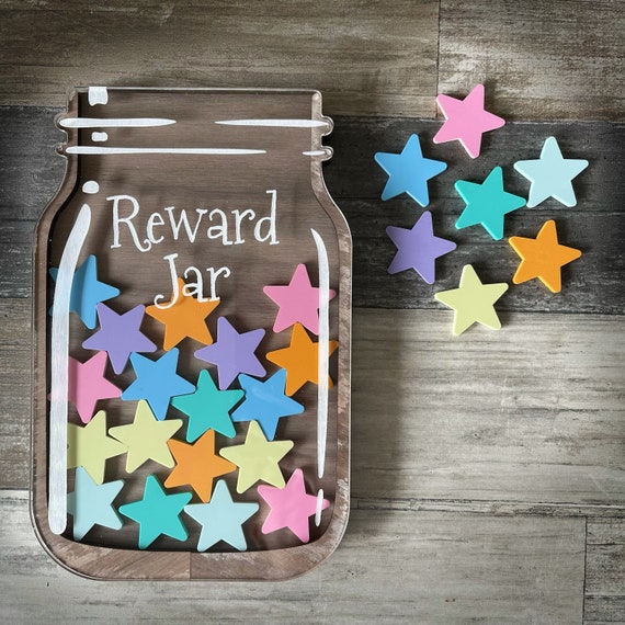 Reward Jar Rainbow Pastel Etsy
