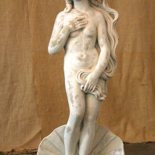 RESERVED for Heidi/ Birth of Venus Cement Garden Statue