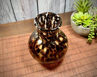 ミッドセンチュリーモダン ムラーノスタイル アートガラス花瓶