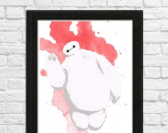 ベイマックスとヒロのプリント、ディズニー ベイマックス