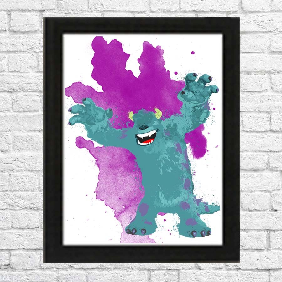 Monster Inc.'s Sully Poster - Etsy