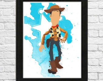Toy Story's Woody Minimalist Poster