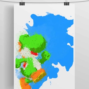 Mario Brothers - Yoshi Poster