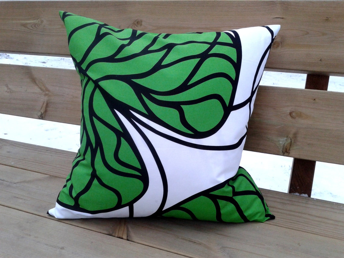 Pillow cover made from Marimekko fabric Bottna throw pillow Etsy