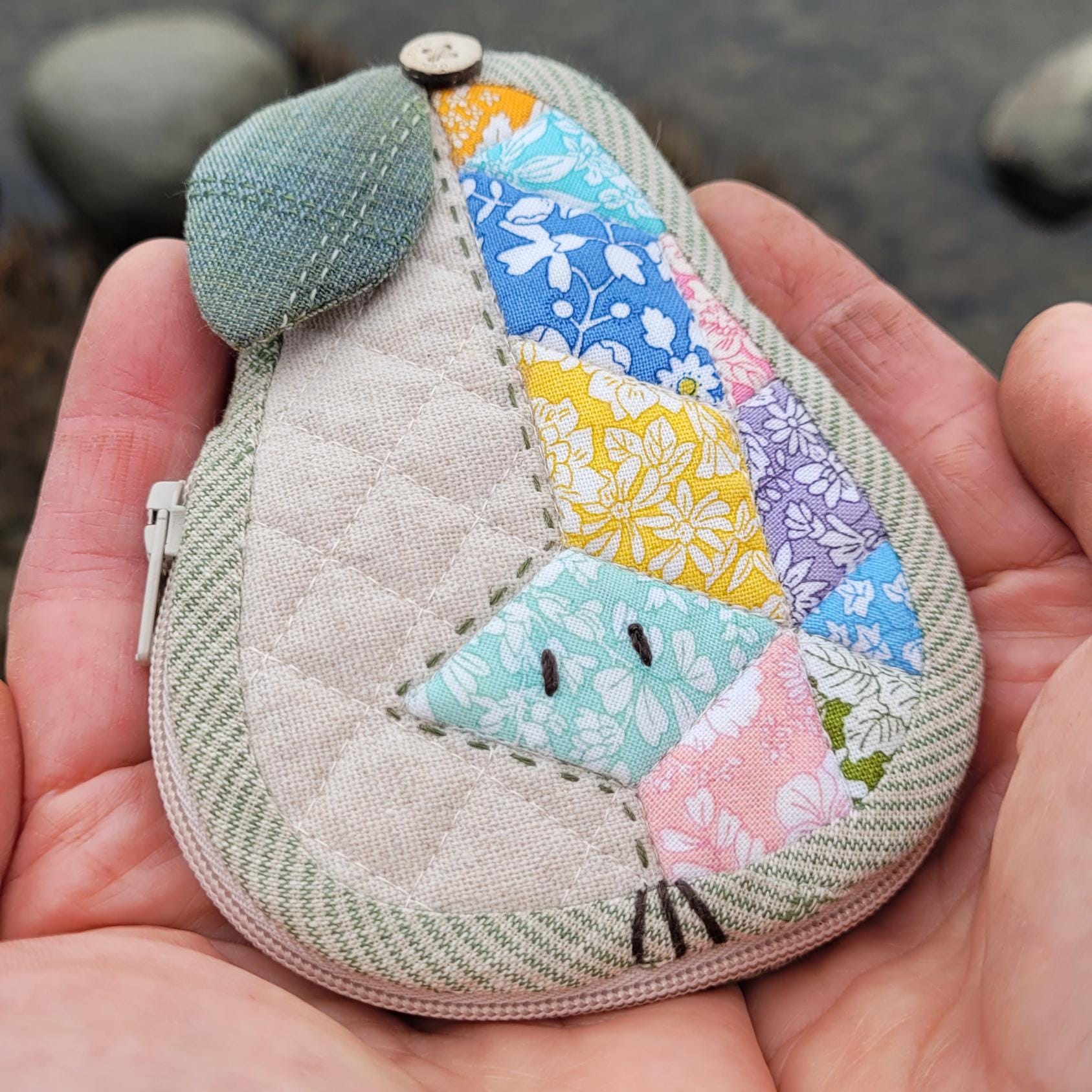 Pear Pouch Pattern Tiny Pear Pouch, Sewing Pattern, English Paper Piecing, EPP Tutorial ...