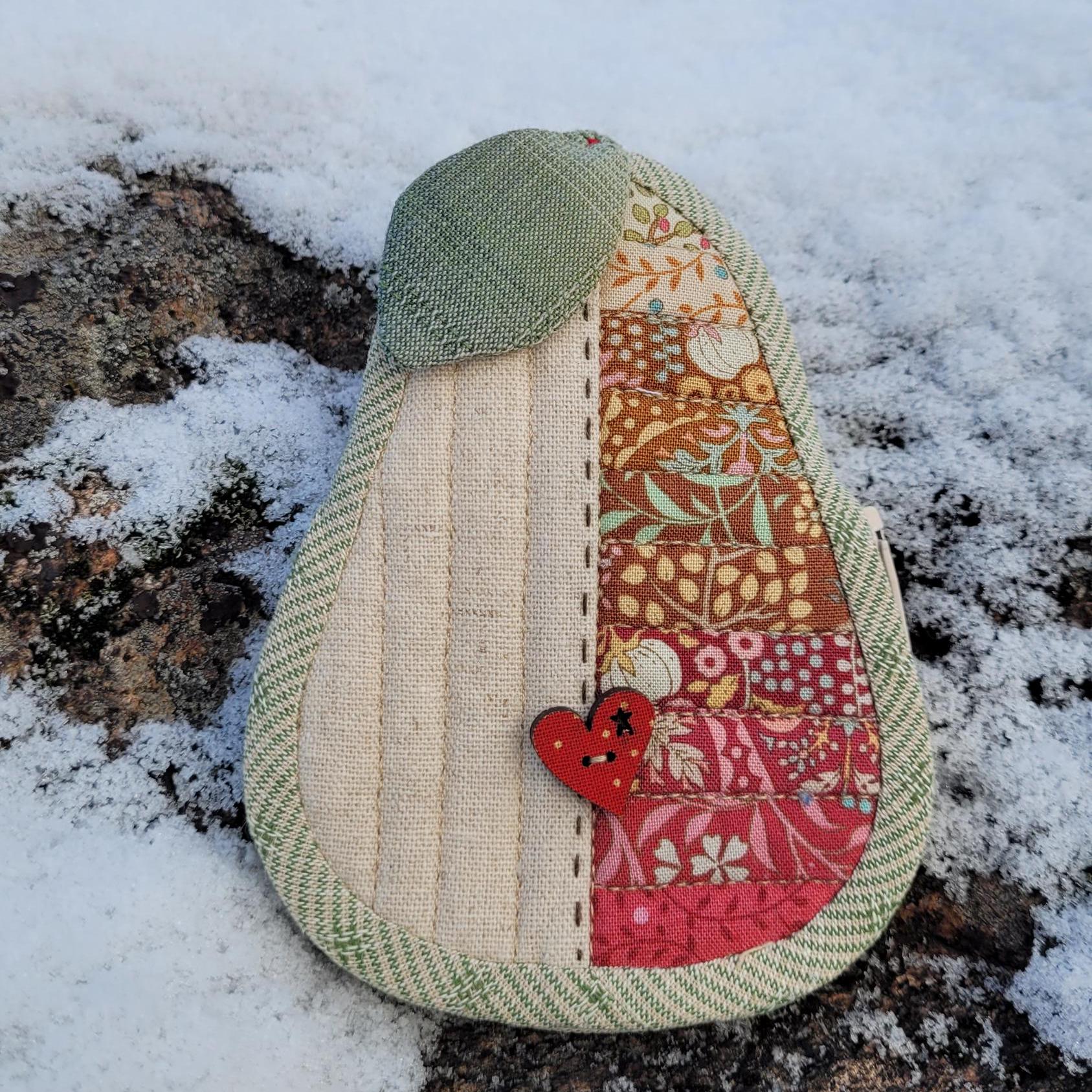 Pear Pouch Pattern Tiny Pear Pouch, Sewing Pattern, English Paper Piecing, EPP Tutorial ...