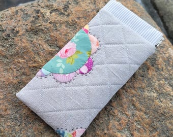 Fabric Sewing Kit Clamshell Glasses Case Flex Frame , Hand Sewing, Patchwork, Quilting