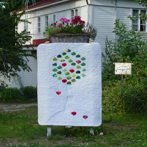 Hexie Tree Quilt pattern in LETTER format, Foundation Freezer Paper Piecing, Quilting Sewing pattern, Downloadable PDF  Digital