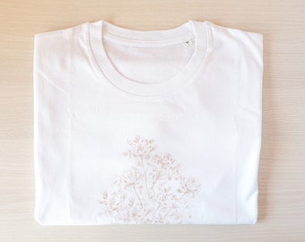 Botanical shirt, Floral t-shirt, Graphic Tee Made Of Organic Cotton, Oversized tshirt, Beautiful T-shirt