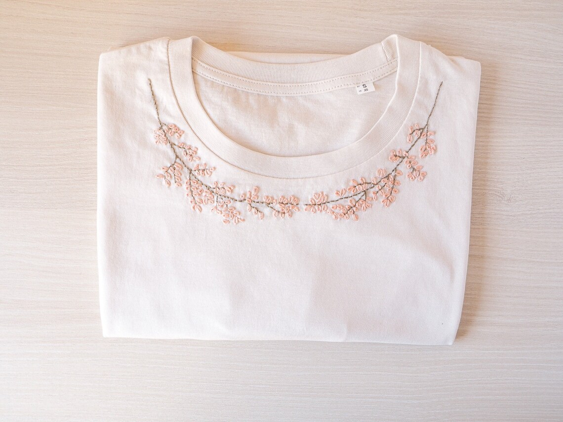 Hand embroidered floral shirt