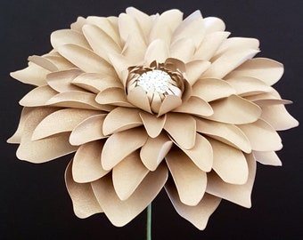 paper dahlia etsy dahlia flower paper
