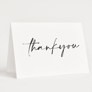Pack of 3 C6 Thank You Card | Greeting Card | Minimalist Design | Blank Card | Foiled Design