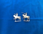 Semi-Flat Mounted Officers - 18th Century Toy Soldiers