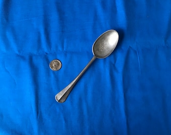 18th Century Hanoverian Style Pewter Table Spoon - "Medium Spoon"