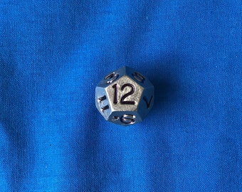 Pewter D12 Die
