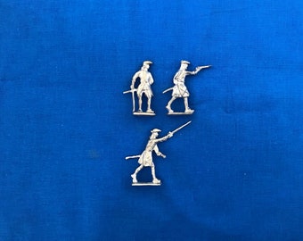 Semi-Flat Infantry Officers - 18th Century Toy Soldiers