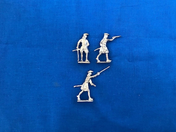 Semi-flat Infantry Officers - 18th Century Toy Soldiers - Etsy