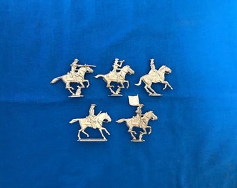 Round Calvary Figures - 18th Century Toy Soldiers