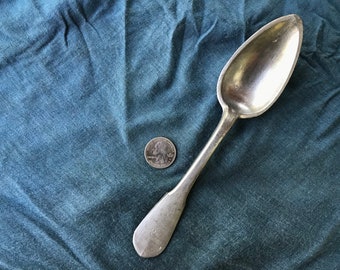 18th-19th Century Style French Pewter Spoon