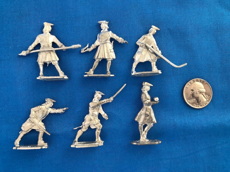 18th Century Toy Soldiers Round Artillery Cannon Crew 1 WITHOUT CANNON