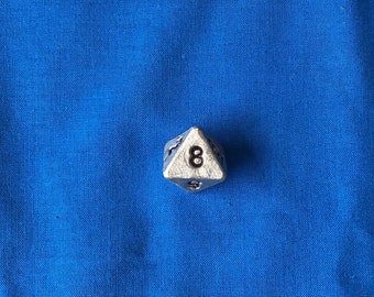 Pewter D8 Die