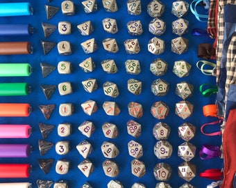 Complete Set of 7 Heavy Pewter Role Playing Polyhedral Dice