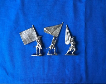 Unmounted Flag Bearing Ensigns - 18th Century Toy Soldiers