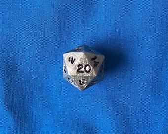 Pewter D20 Die