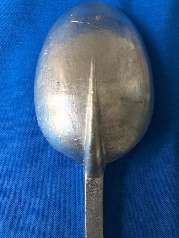 オランダピュータースプーン2点（17世紀、18世紀）