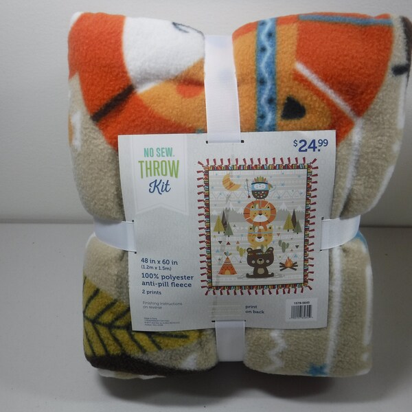 No Sew Fleece Blanket Kits Etsy