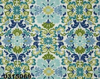 18" x 18" Waverly Folk Damask Seaspray Pillow Cover Only