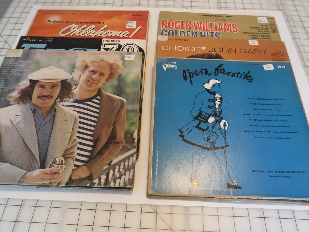 Lot of 12 Random Vinyl 33 RPM Record Albums Can Be Used for Crafting - Etsy
