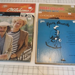 Lot Of 12 Random Vinyl 33 RPM Record Albums Can Be Used For Crafting
