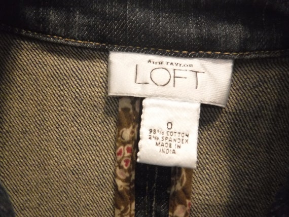 Ann taylor loft denim jacket sales