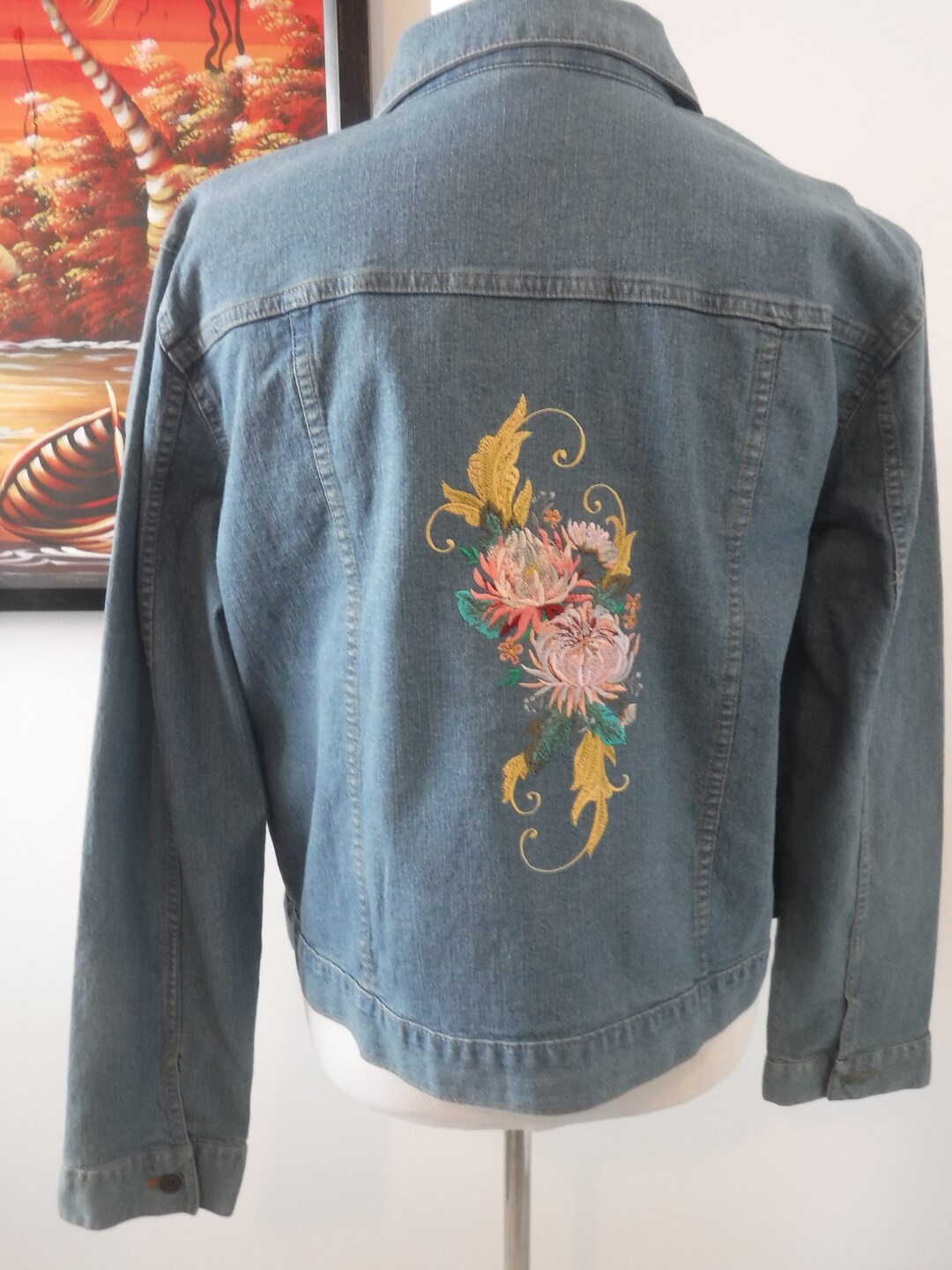ジャケット・アウター Emblem Logo Denim Shirt Jacket lightblue Blue Denim jacket Illustration Zimmermann - footwear