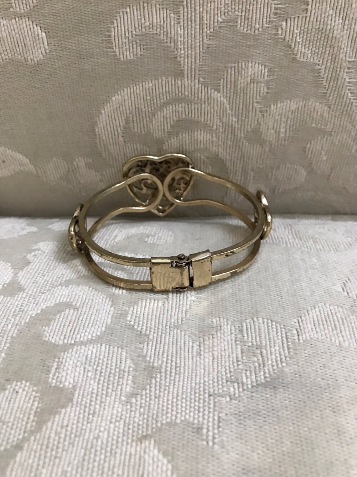 Vintage Bangles Cuff Bracelet Heart Bangle Heart Bracelets Etsy
