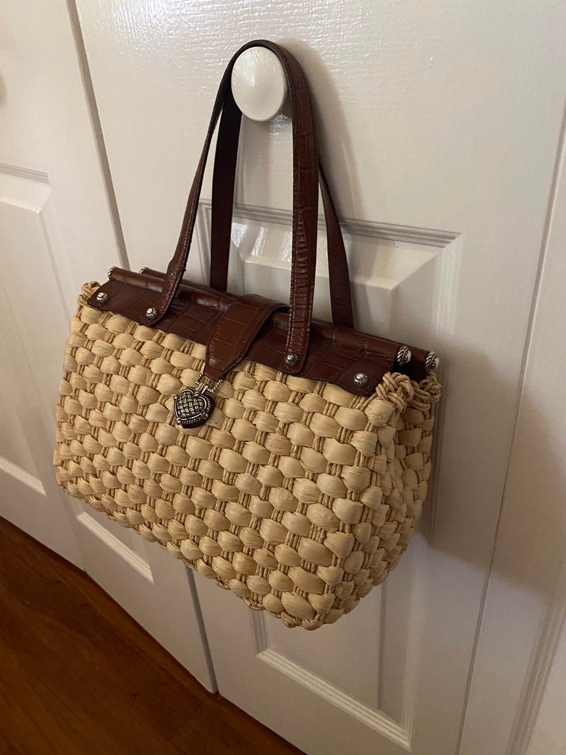 Vintage Brighton Handbag Brighton Straw Bag Vintage Purses Etsy