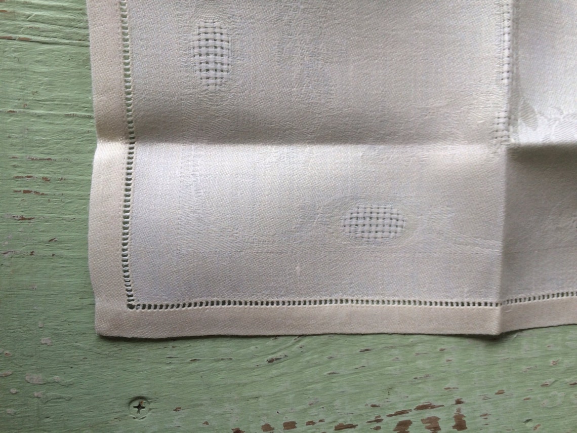 Vintage Linen Napkins Creme Napkins Linen Napkins Etsy