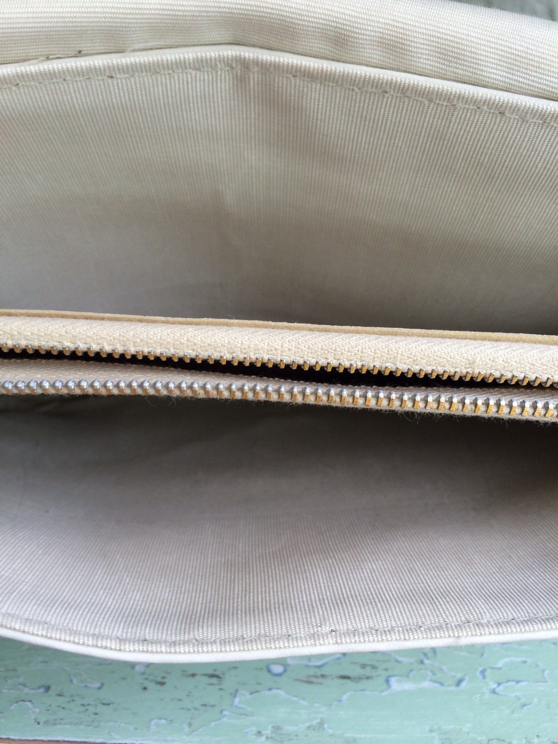 Vintage Shoulder Bag Leather Handbag Creme Leather Purse | Etsy
