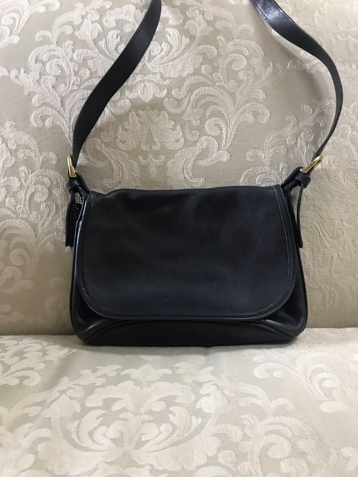 Vintage Coach Bag Black Coach Bag Coach Shoulder Bag Coach Etsy